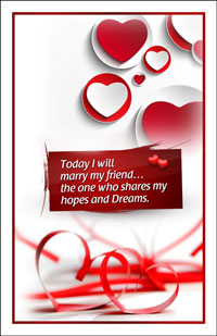 Wedding Program Cover Template 2 - Graphic 1